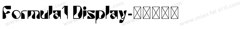 Formula1 Display字体转换